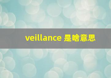 veillance 是啥意思